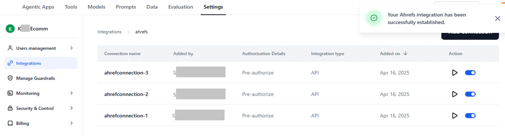 integration summary