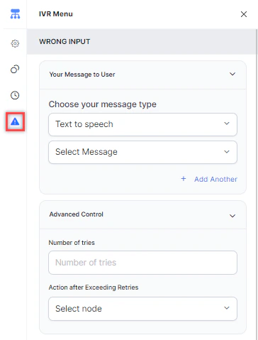 Wrong Input