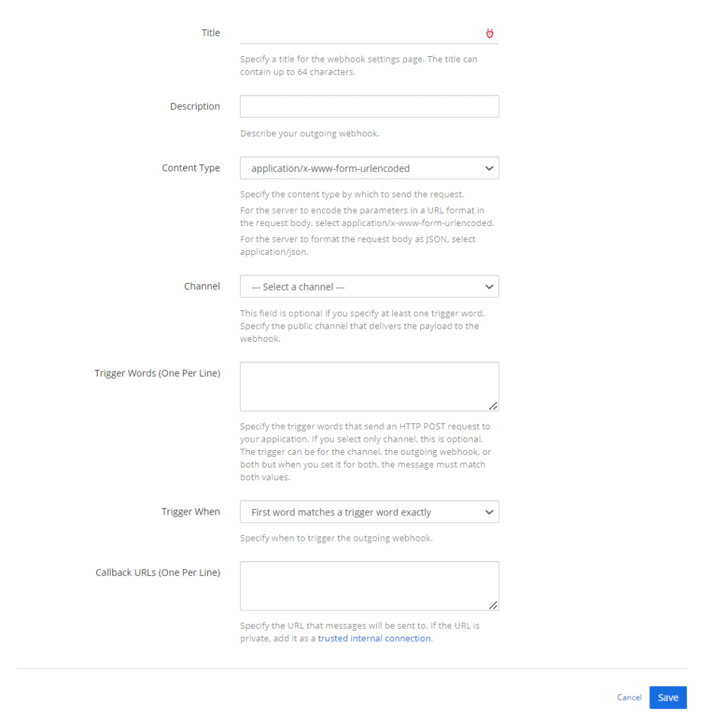 save mattermost configuration