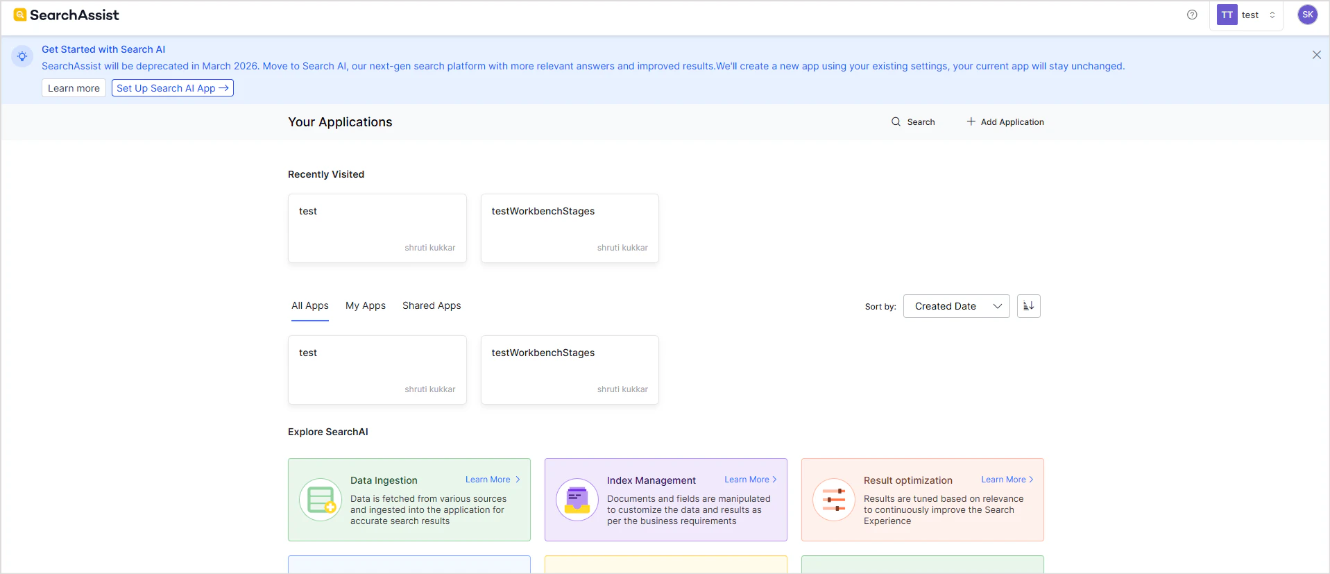 SearchAssist Home