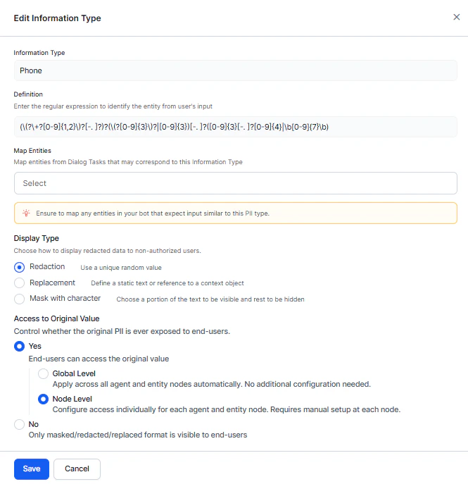 Configuring fields