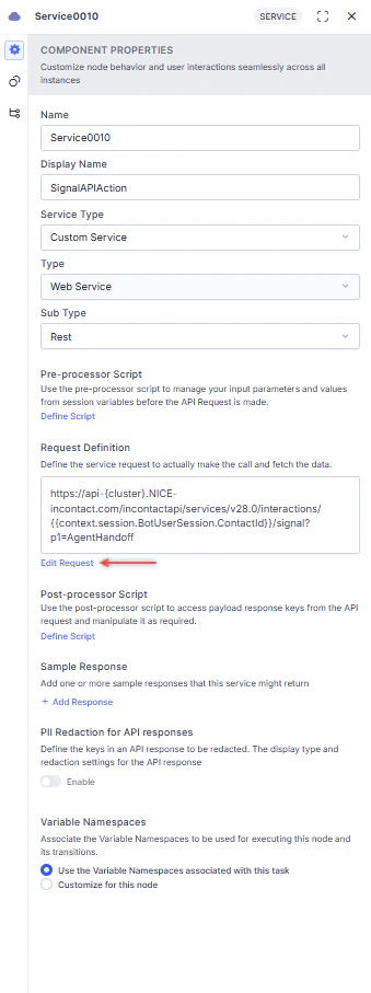 Signal API Edit Request