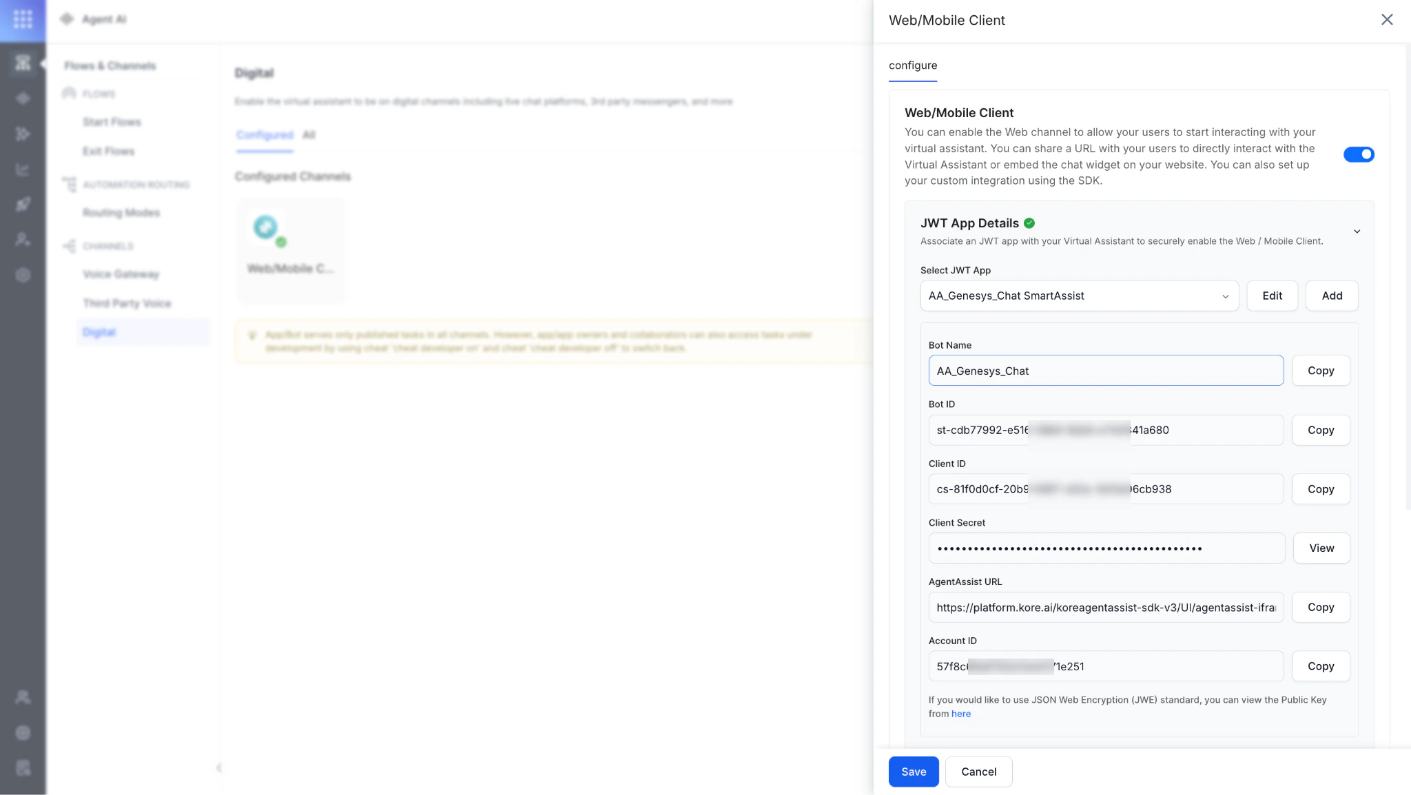 Web Mobile Client