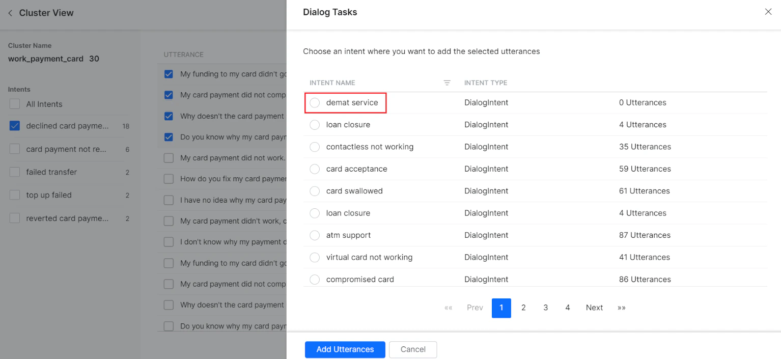 Add Existing Intent