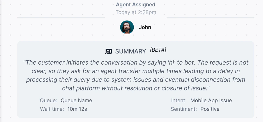 Arrival Summary