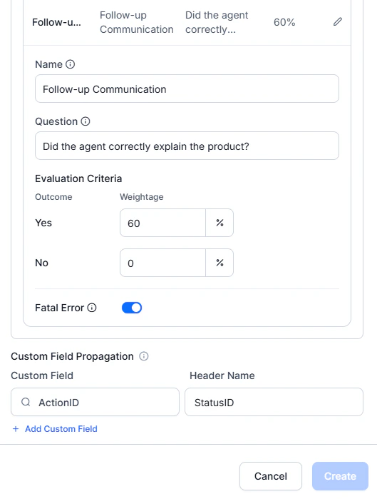 Custom Field Propagation