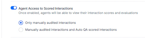Agent Access to Scored Interactions