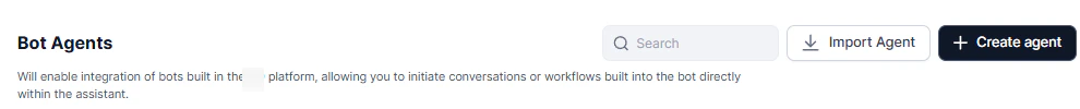 Import Bot Agent