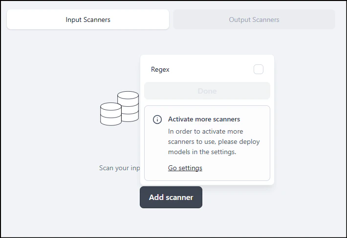 Add Input Scanner