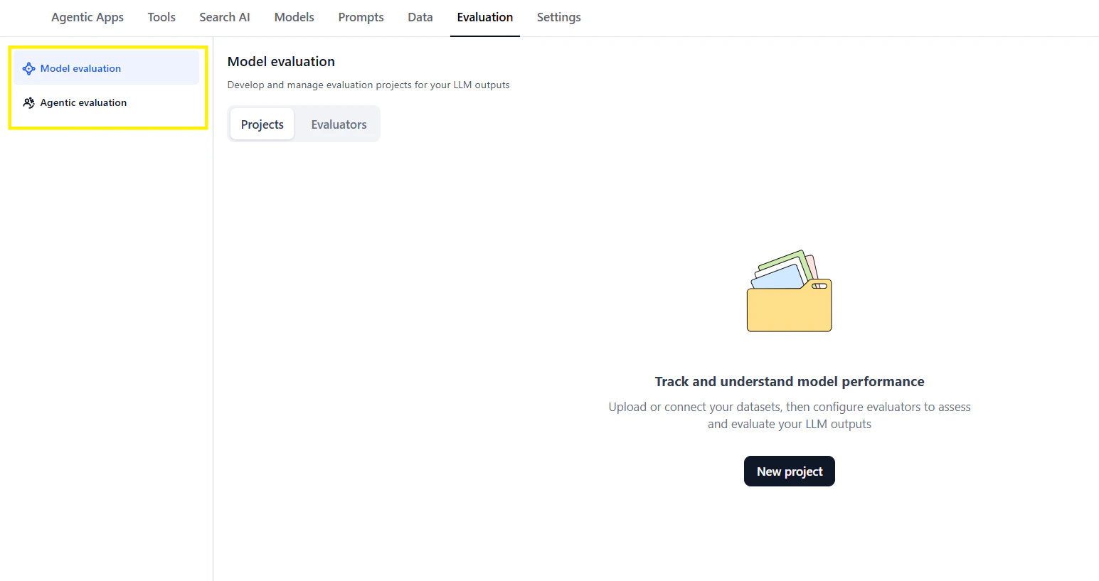 Evaluation Studio Page