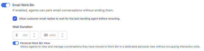 Email Work Bin