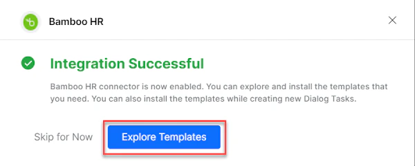 Explore templates