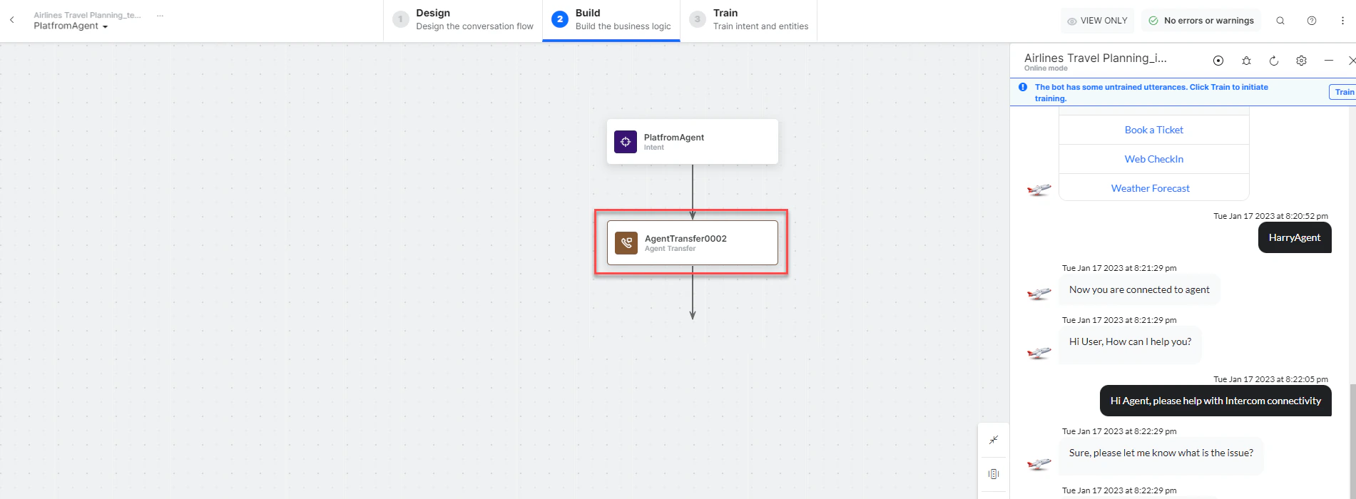 Connection established
