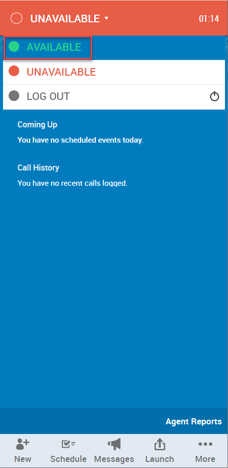 Change status to Available