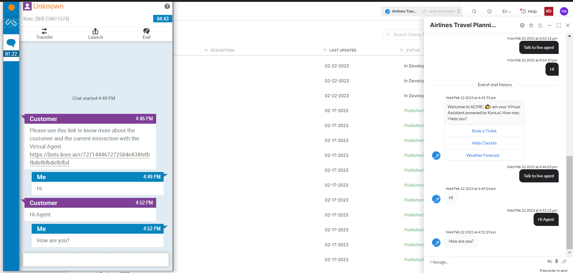 Connection established