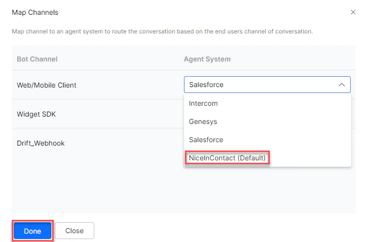 Channel mapping done