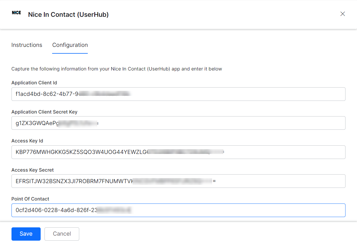 NiceInContact agent credentials
