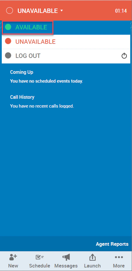 Change status to Available