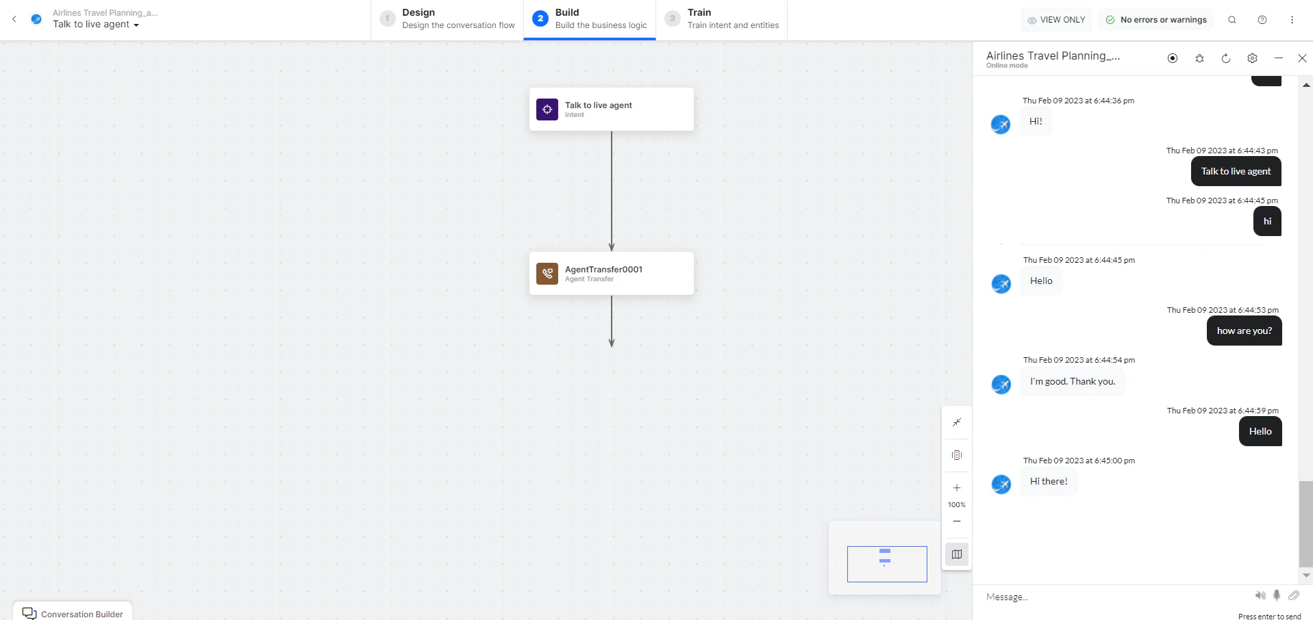 Connection established
