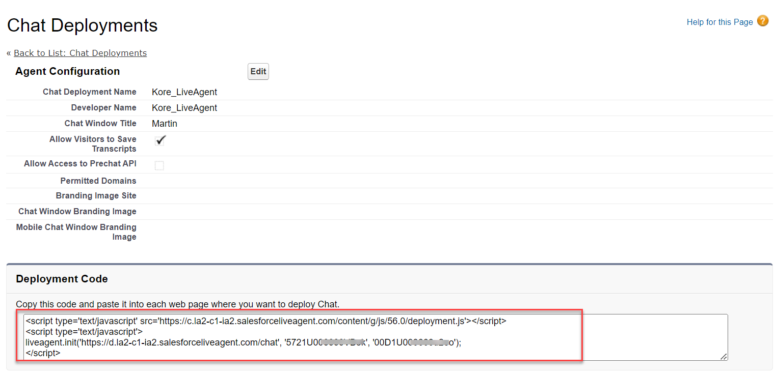 Deployment Code region