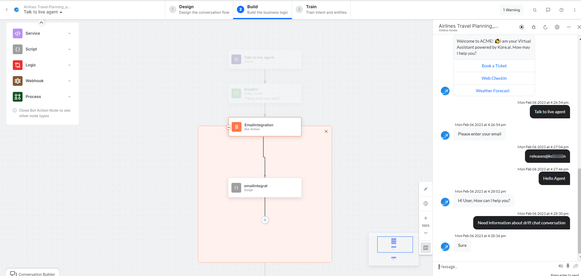 Connection established