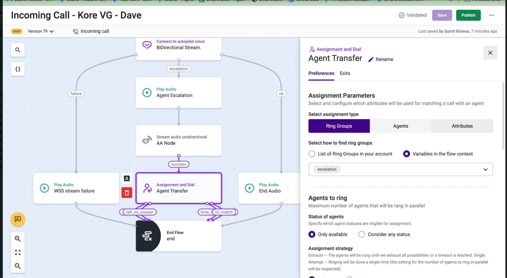Agent Escalation Node – Ring Group