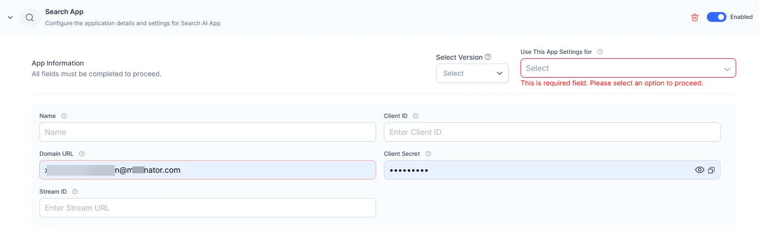 Add Search AI App