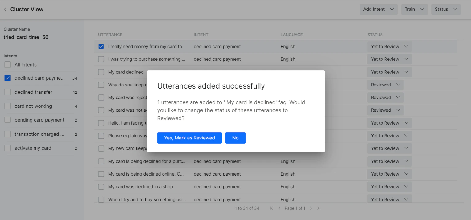 Add New FAQ Reviewed
