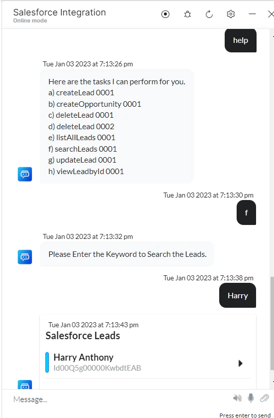 VA prompt to view all leads