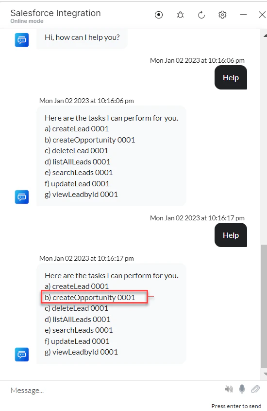 VA prompts to create opportunity