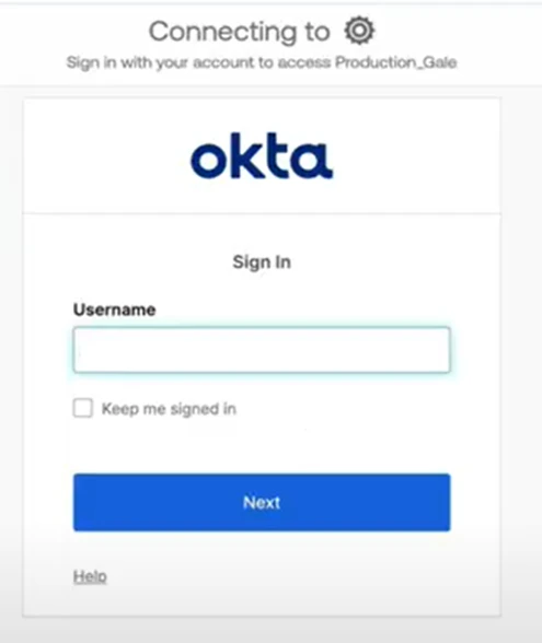 connect to okta