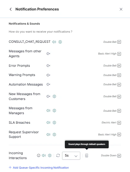 Disabled Notification