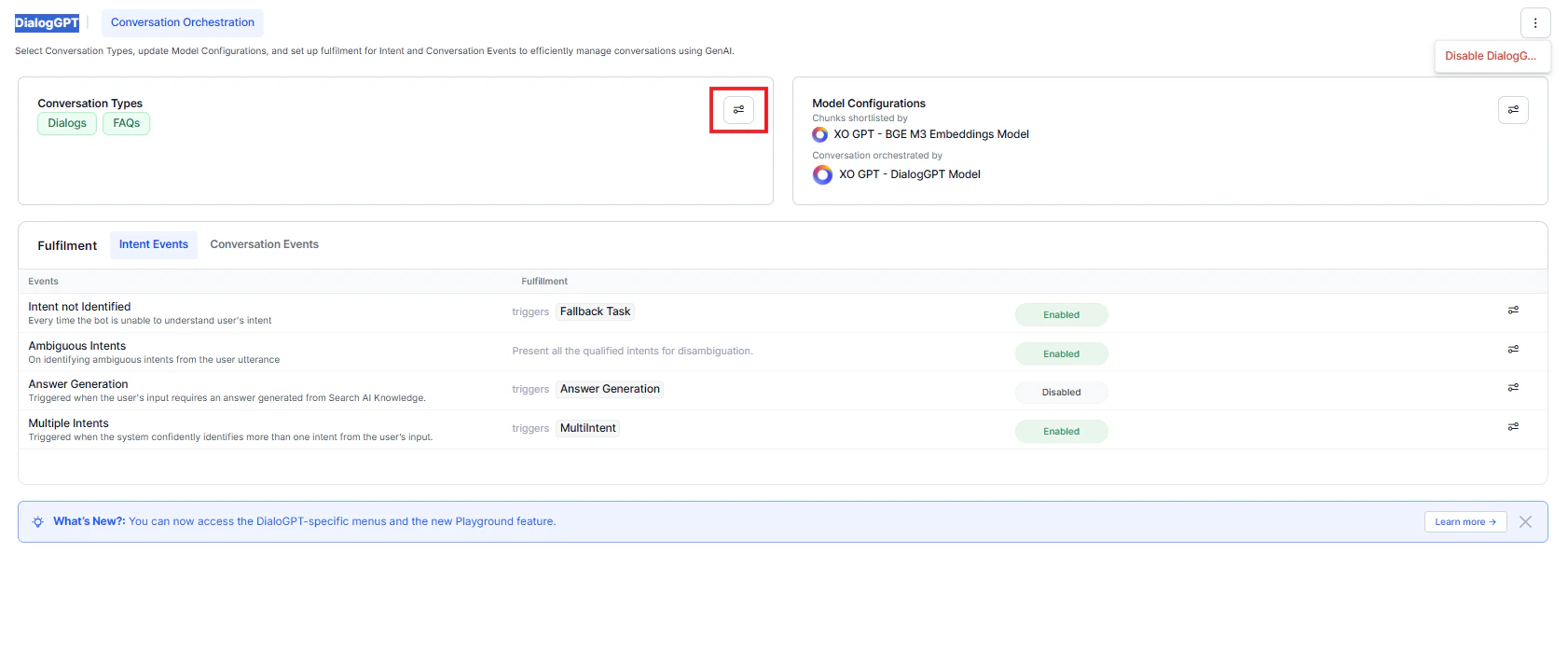 Add Search AI as knowledge