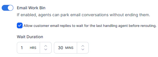 Email Work Bin