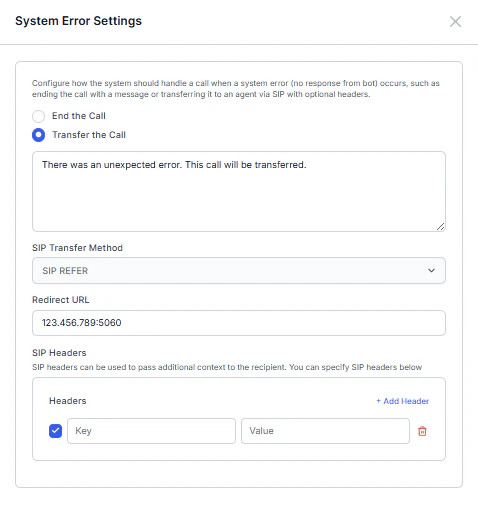 Call Transfer Settings