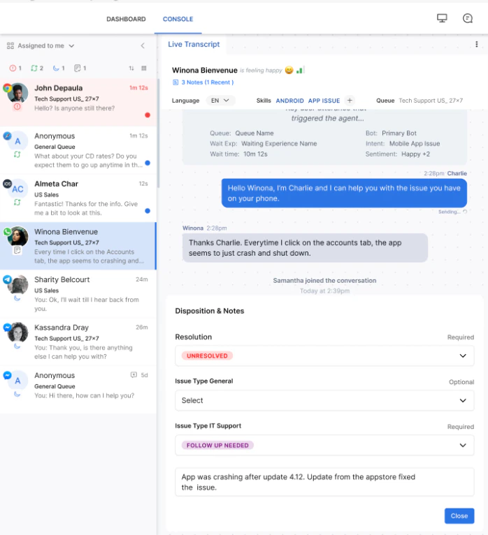 Immediate Slot Release