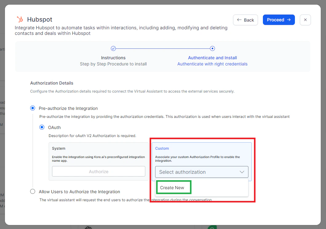 Custom Authorization