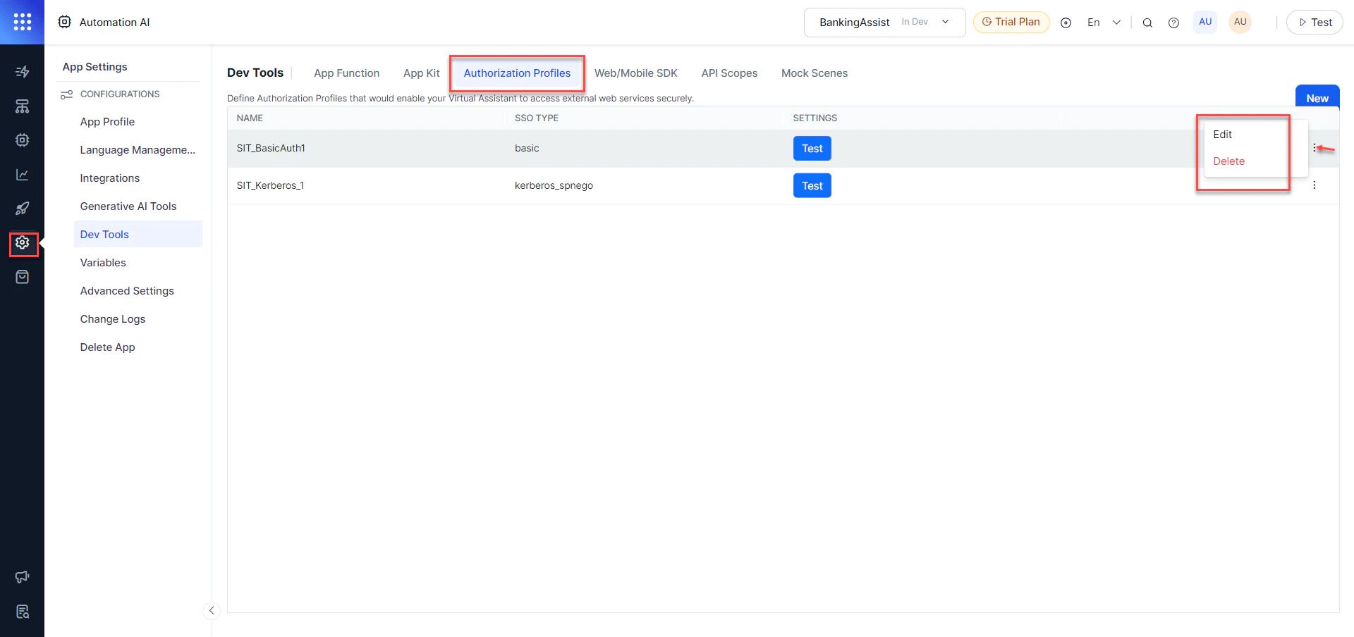 Authorization Options