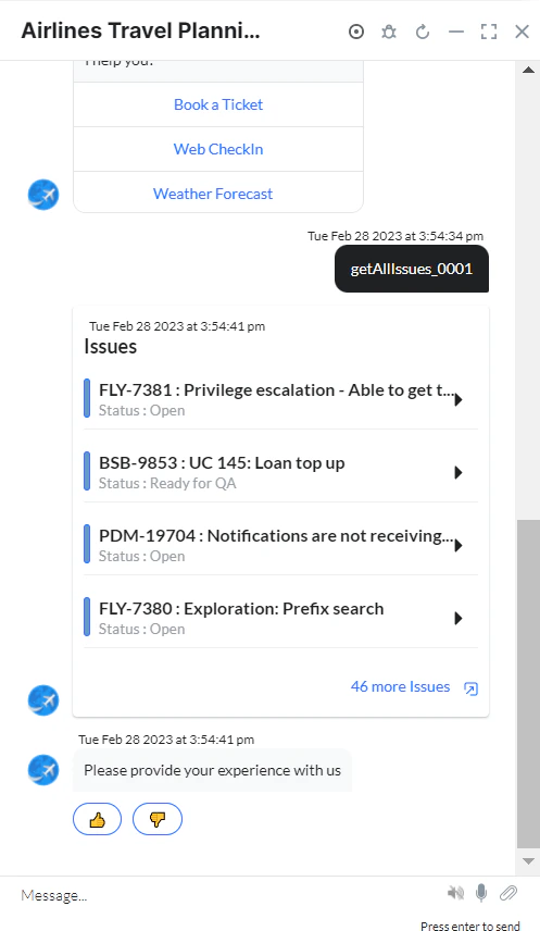 VA prompt to view all issues
