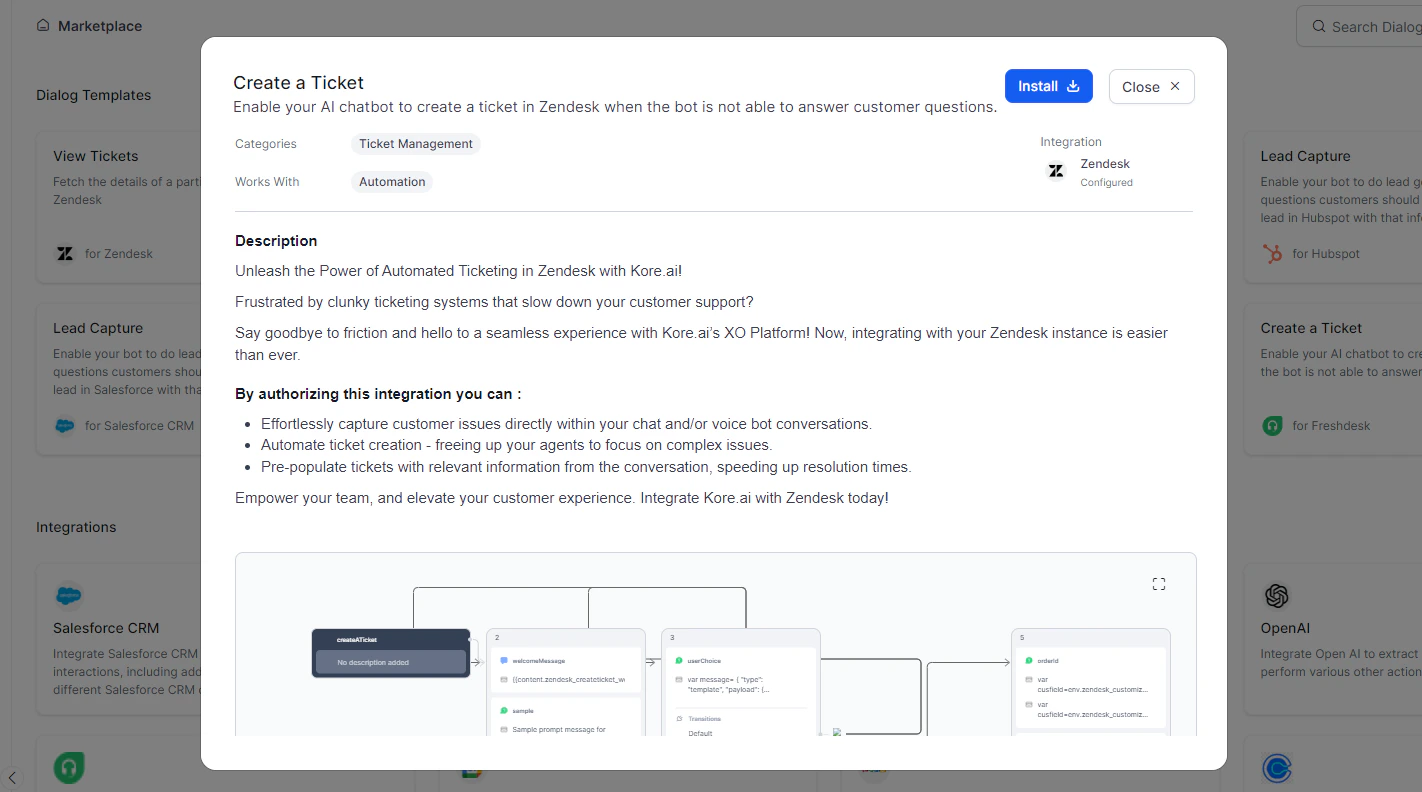Create Ticket Zendesk