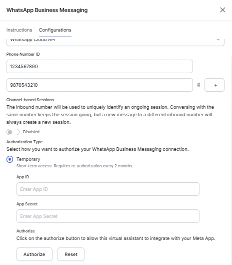 Temporary Authorization
