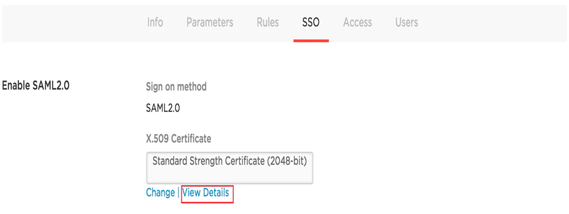 one login view details
