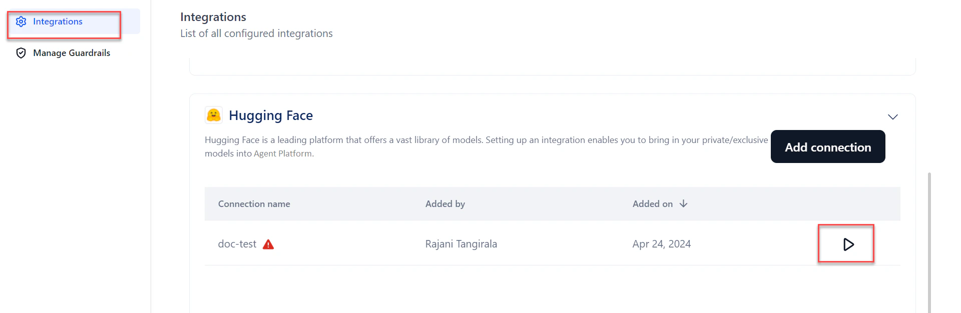 Play Button Hugging Face