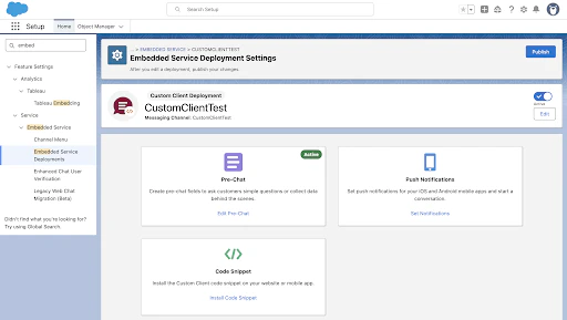 Embedded Service Deployment