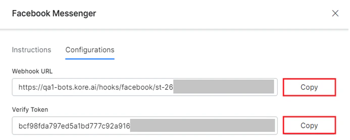 Facebook Webhook URL