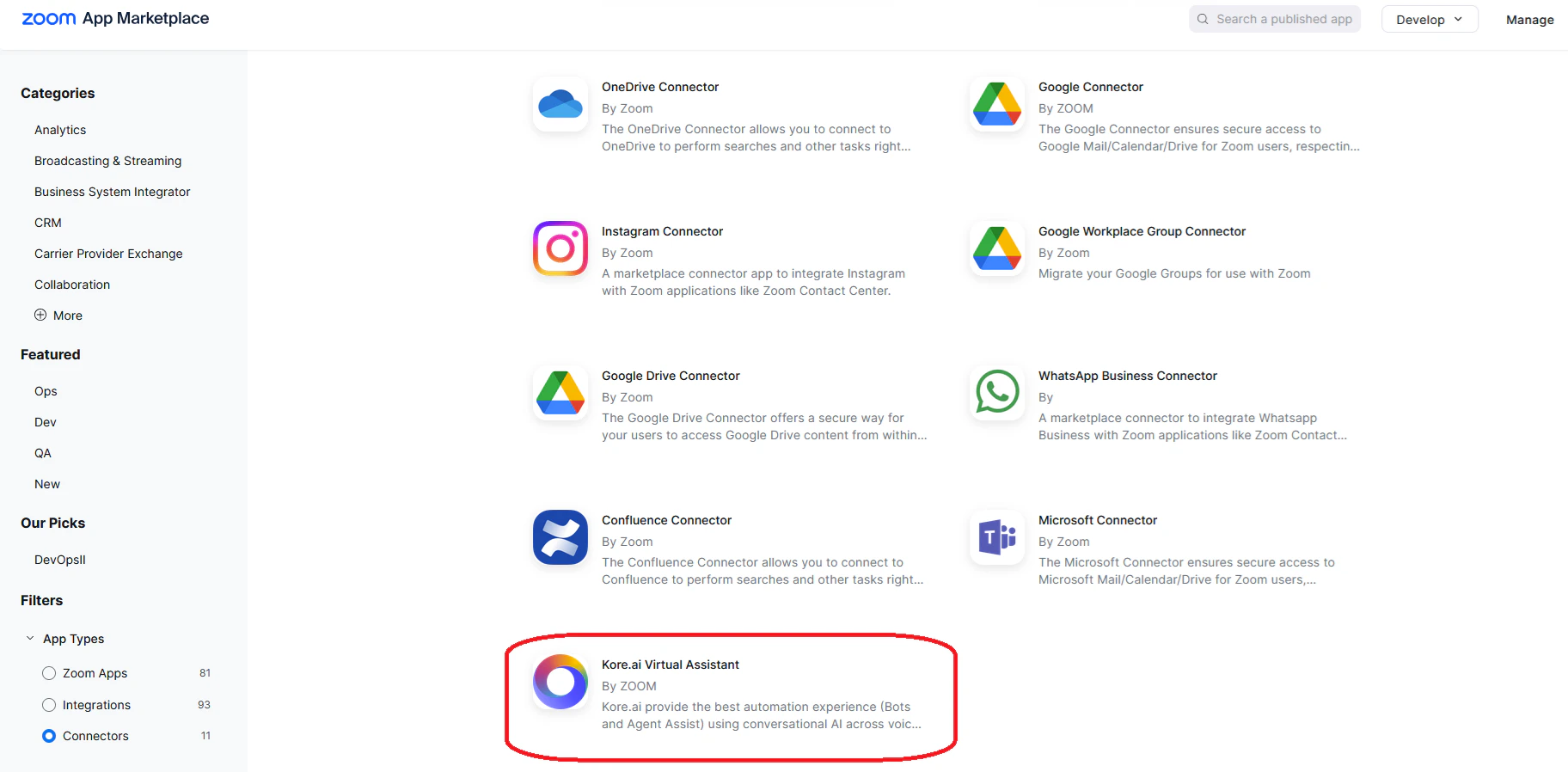 Kore AI Virtual Assistant