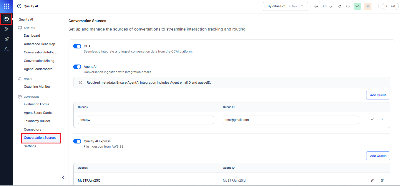 Conversation Sources