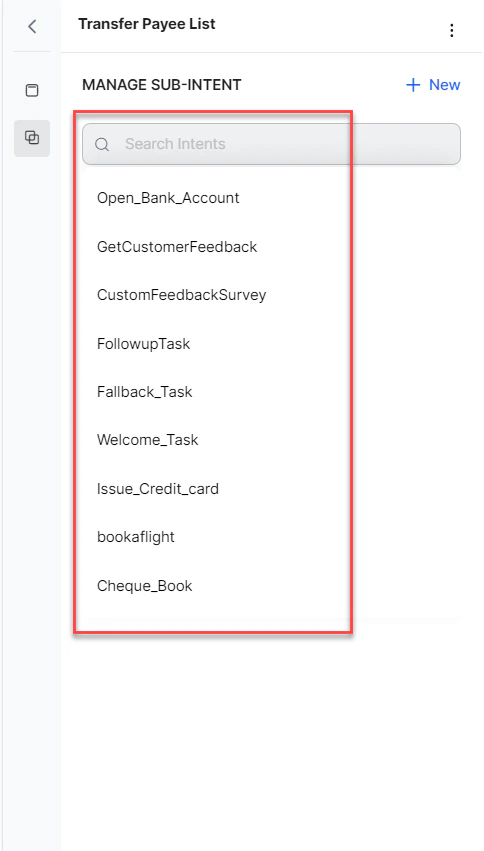 Select existing dialog as Sub Intent