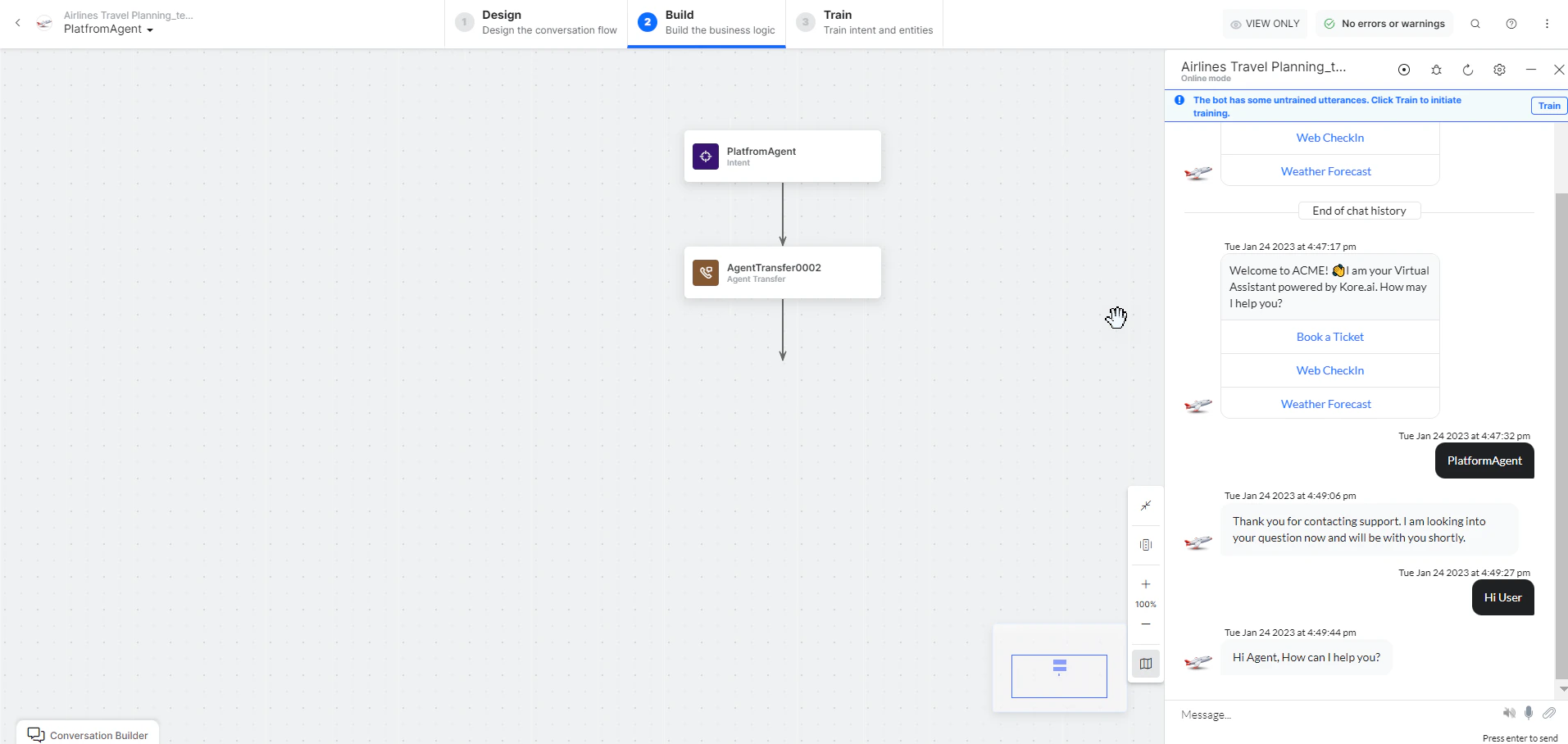 Connection established