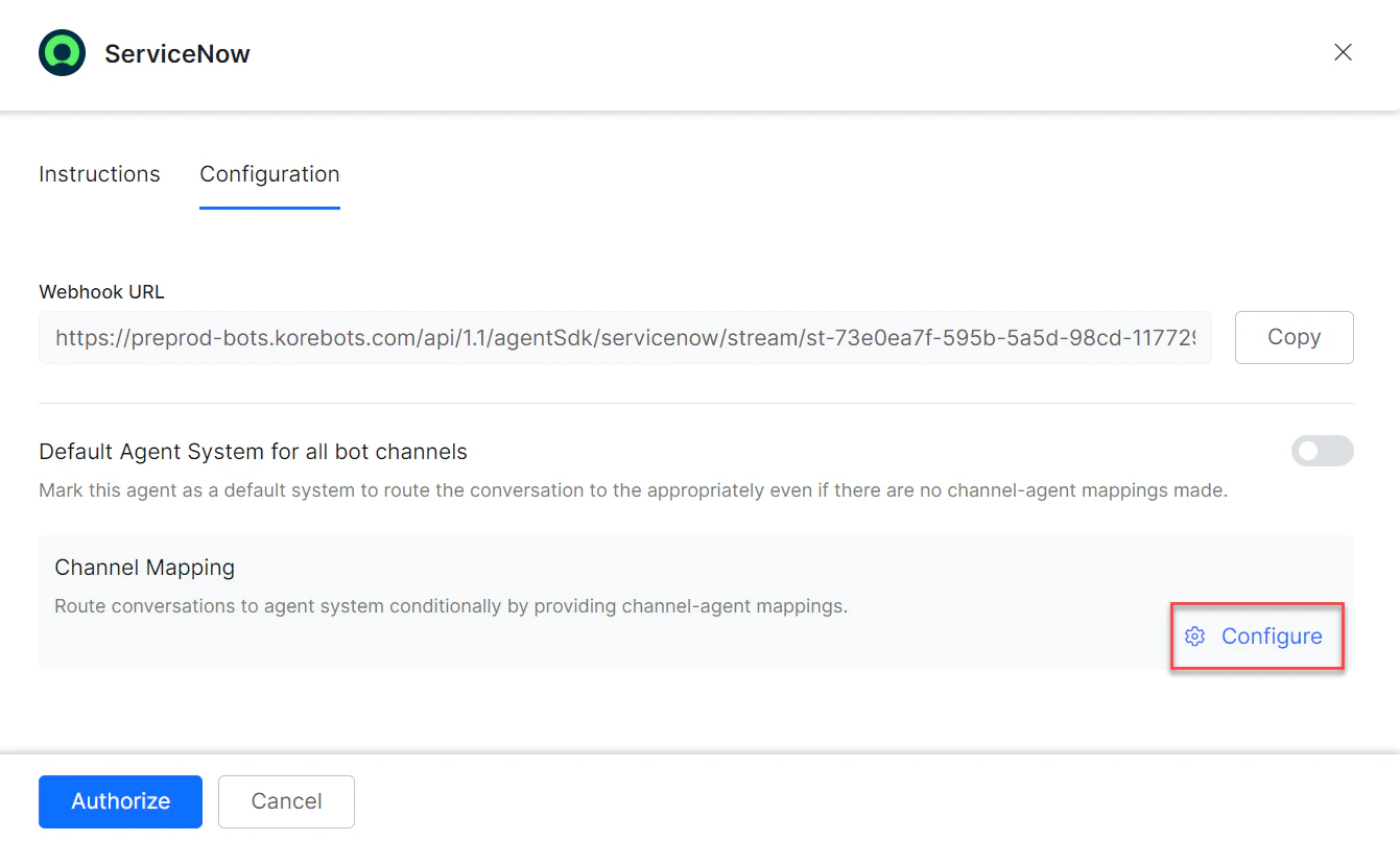 Customize channel mapping